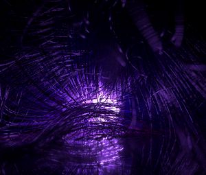 Preview wallpaper threads, tangled, glow, purple, macro
