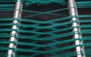 Preview wallpaper threads, weave, green, macro