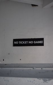 Preview wallpaper ticket, game, inscription, phrase, text