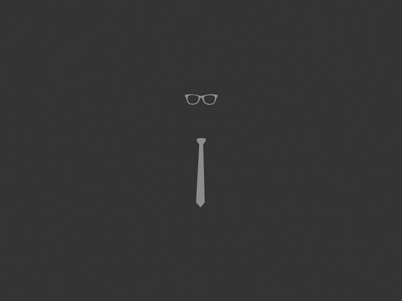 1280x960 Wallpaper tie, glasses, graphic, minimalist