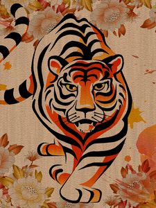 Preview wallpaper tiger, chinese, striped, big cat