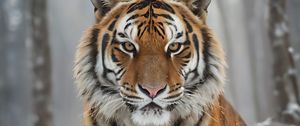 Preview wallpaper tiger, predator, snow, winter, wildlife