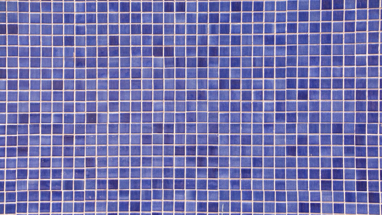 Wallpaper tile, mosaic, surface, texture, blue