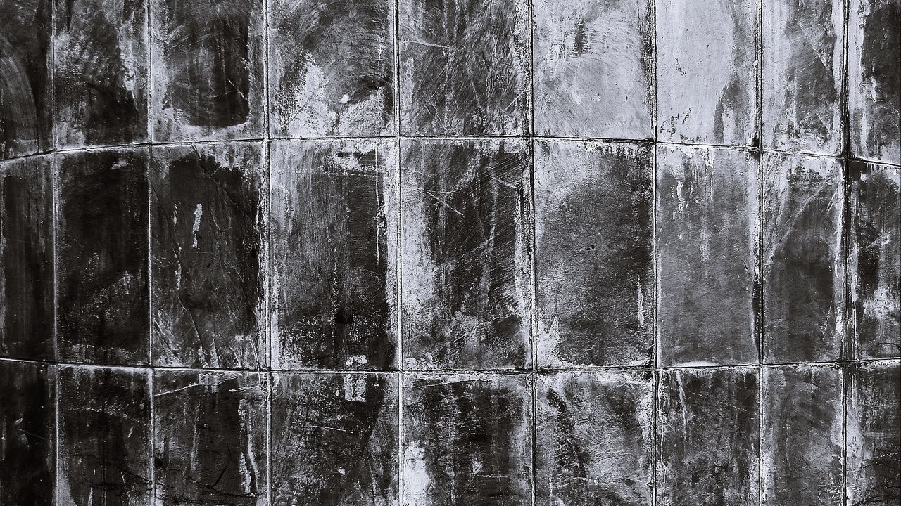 Wallpaper tile, wall, facade, dirty, old, black and white