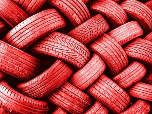 Preview wallpaper tires, red, paint