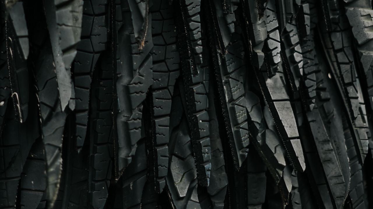 Wallpaper tires, rubber, cutting, texture, black