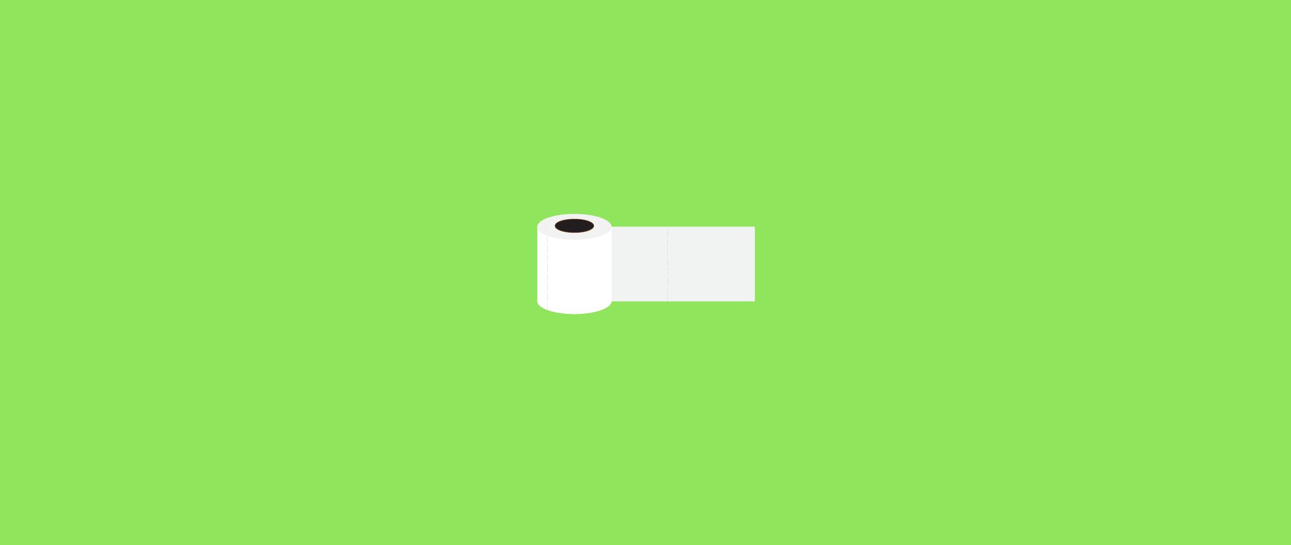 Download wallpaper 2560x1080 toilet paper, drawing, minimalism, green