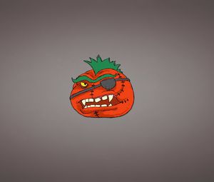 Preview wallpaper tomato, dressing, mohawk, art