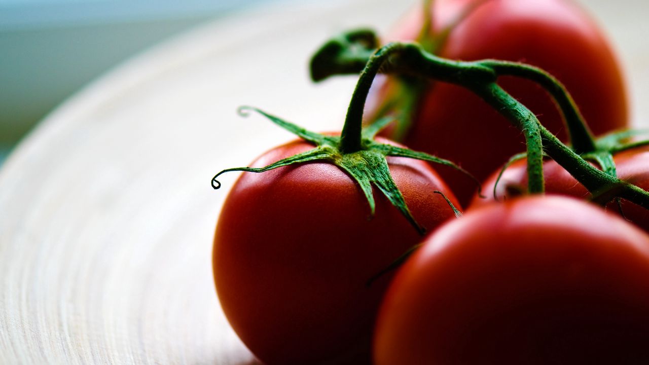 Wallpaper tomatoes, ripe, red, plate