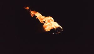 Preview wallpaper torch, fire, flame, light, dark