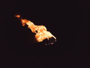 Preview wallpaper torch, fire, flame, light, dark