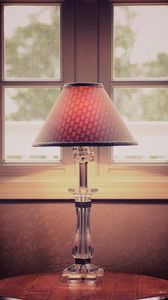 Preview wallpaper torchere, torch lamp, table