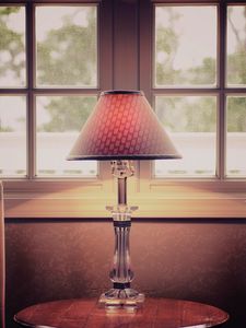 Preview wallpaper torchere, torch lamp, table
