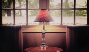 Preview wallpaper torchere, torch lamp, table