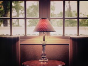 Preview wallpaper torchere, torch lamp, table