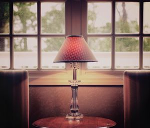 Preview wallpaper torchere, torch lamp, table