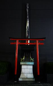 Preview wallpaper torii gate, dogs, architecture, japan