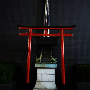 Preview wallpaper torii gate, dogs, architecture, japan