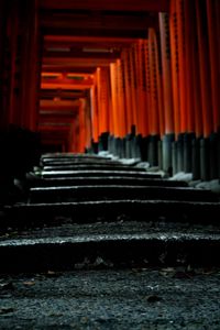 Preview wallpaper torii gate, japan, steps, blur