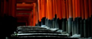 Preview wallpaper torii gate, japan, steps, blur