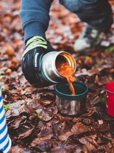 Preview wallpaper tourism, thermos, drink, camping, travel