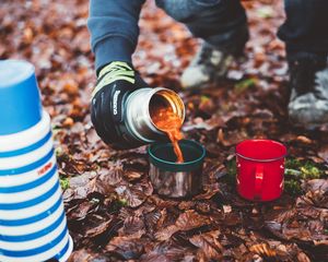 Preview wallpaper tourism, thermos, drink, camping, travel
