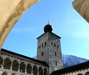 Preview wallpaper tower, arches, balconies, architecture