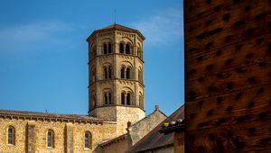 Preview wallpaper tower, arches, windows, buildings, architecture