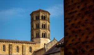 Preview wallpaper tower, arches, windows, buildings, architecture