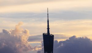 Preview wallpaper tower, architecture, building, sky, clouds