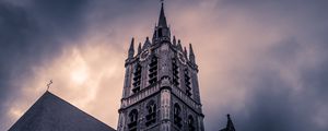 Preview wallpaper tower, architecture, building, sky, bottom view