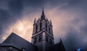 Preview wallpaper tower, architecture, building, sky, bottom view