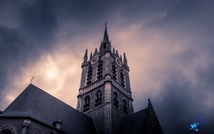 Preview wallpaper tower, architecture, building, sky, bottom view