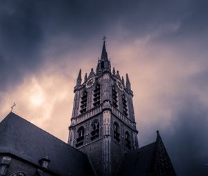 Preview wallpaper tower, architecture, building, sky, bottom view