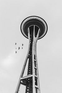 Preview wallpaper tower, architecture, bw