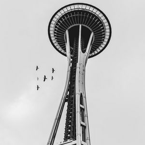 Preview wallpaper tower, architecture, bw