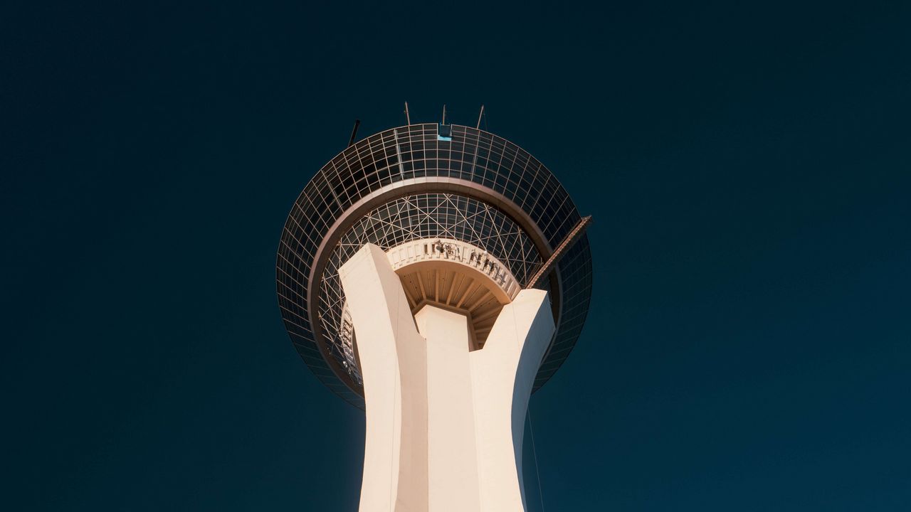 Wallpaper tower, architecture, edges, white, sky