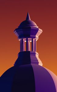 Preview wallpaper tower, architecture, illustration, vector