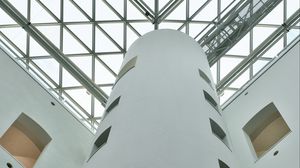 Preview wallpaper tower, architecture, lines, windows