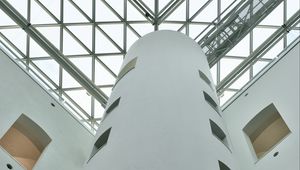 Preview wallpaper tower, architecture, lines, windows