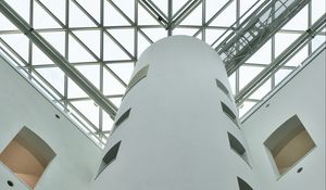 Preview wallpaper tower, architecture, lines, windows