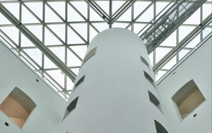 Preview wallpaper tower, architecture, lines, windows