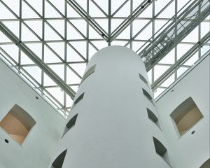 Preview wallpaper tower, architecture, lines, windows