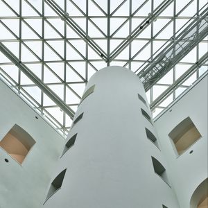 Preview wallpaper tower, architecture, lines, windows