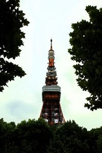 Preview wallpaper tower, architecture, spire, trees