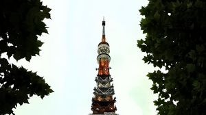 Preview wallpaper tower, architecture, spire, trees