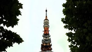 Preview wallpaper tower, architecture, spire, trees