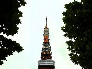 Preview wallpaper tower, architecture, spire, trees