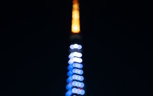 Preview wallpaper tower, backlight, blur, glare, bokeh