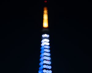 Preview wallpaper tower, backlight, blur, glare, bokeh